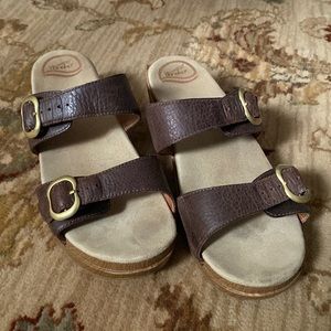 Dansko Brown Two Strap Sandal - size 41